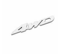 DDHHBH Stemma Adesivi Emblema per Dacia Duster,3D Metallo Logo Specchio Adesivo Distintivo Stickers Sport Alfabeto Decorazione Carrozzeria Accessori Esterno Auto,Silver-4WD(1)