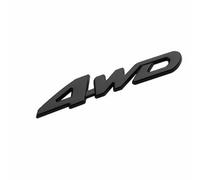 DDHHBH Stemma Adesivi Emblema per Volkswagen Tig-uan,3D Metallo Logo Specchio Adesivo Distintivo Stickers Sport Alfabeto Decorazione Carrozzeria Accessori Esterno Auto,Black-4WD(1)