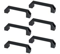 DDHOMIN 6 maniglie in nylon per bagagli, manico rettangolare in plastica nera per cassetta degli attrezzi e valigetta (150 mm)