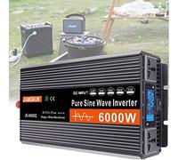 DDHVVOH 4000w/5000w 12v 220v,Onda Pura Inverter Invertitore di Tensione Fotovoltaico Dc AC per Camper Auto Convertitore di Potenza,48V-6000W