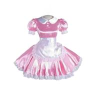 DDINGHOONQPODFR Donne, Sissy Pink Dress Maid Cosplay Costumi possono essere personalizzati, rosa, XXL