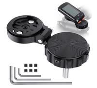 DDJ Compatibile con Garmin Edge per AirTag Bike Stem Cap Mount, 1-1/8 "& 1-1/4" Headset | Supporto impermeabile antifurto Air Tag per Wahoo Elemnt, Cateye, Bryton GPS Ciclismo/Bike Computer Mount