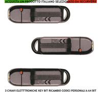 DDK 3 Chiavi Elettroniche della KeyBit a 64 Bit Univoca Codici Sicurezza 4 Milia