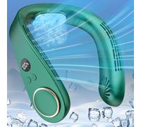DDKJ Ventilatore Portatile da Collo, Ventilatore da Collo Pieghevole, Ventilatore a Cuffie Silenzioso con 5 Velocità, Portable Neck Fan USB Ventilatore Collore Portatili per Ufficio Camper Spiaggia