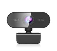 DDKJ Webcam Full HD 1080P con Microfono e Rotazione 360°, Telecamera PC per Videochiamate Zoom e YouTube USB Plug & Play Ideale per YouTube Streaming, Skype e Smart Working su Windows, Mac, Linux