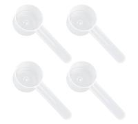 DDKY 4 cucchiai graduati trasparenti. Cucchiaio dosatore in plastica per 10 g di polvere solida o 20 ml di liquido,Cucchiaio dosatore per caffè cucchiaio dosatore misuratore