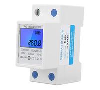 DDM15SD 5-80A Contatore di Energia DIN-Rail Contatore Relais Digitale LCD Retroilluminato Contatore Digitale Energia Monofase per Energia KWh Monofase