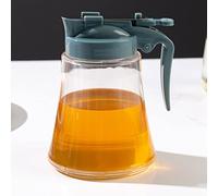 DDMMQS Dispenser per miele a pressione, sciroppo e zucchero, dispenser per miele senza gocciolamento automatico aperto e chiuso dispenser per olio Flip-Top Dispenser per aceto (blu)