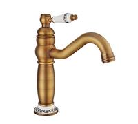 DDNGEJ Rubinetti per Bagno Miscelatori Rubinetti per Bagno Set miscelatori Rubinetti per Bagno Lavabo Miscelatori per lavabo 1 Foro Miscelatore Antico per Acqua c