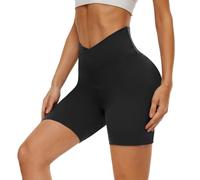 DDOBB Pantaloncini Donna Sportivi Anti Sfregamento Pantaloncini Yoga Boxer Ciclismo Pantaloni Corti Donna Leggings Sportivi Donna Shorts Vita Alta Hotpants, (Nero, 3XL)