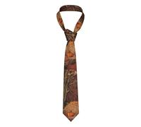 ddohsGOE Cravatta da uomo alla moda per Halloween, motivo classico, alla moda, per occasioni formali, vestibilità aderente per un fascino da gentiluomo.