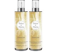 dDOLCE & MANIA | Symphonie Acqua Profumata Glitterata 200ml - Acqua Profumata con Glitter, Fragranza Elegante e Brillante per un Tocco di Lusso (Confezione da 2)