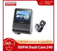 DDPAI Dash Cam Z40 Doppia telecamera per auto Registratore anteriore e posteriore 1944P HD GPS Wifi Car DVR 24H Protezione parcheggio D2save Storage