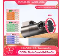 DDPAI Mini Pro 2K Dash Cam Car DVR WiFi Visione notturna 24 ore Monitor di parcheggio Registratore per auto con controllo vocale intelligente