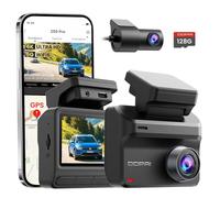 DDPAI Z50 Pro Dashcam Auto, 4K + 1080P Telecamera Auto Con Scheda Da 128 GB, Visione Notturna AI-ISP, Supporto 4G LTE, 5 GHz WiFi 6, GPS, Monitoraggio Parcheggio 48 Ore, Display IPS Da 3", Sensore G