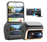 DDPAI Z60 Pro Dashcam Auto 4K, Dual STARVIS 2 IMX678 60FPS HDR, Visione Notturna AI-ISP, 4G LTE Dash Cam, WiFi 5GHz, GPS, Modalità Parcheggio 24h, Schermo IPS 3", G-Sensor, Registrazione in Loop