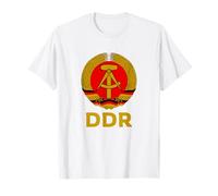 DDR Stemma della Germania orientale bandiera regalo Ossi Maglietta