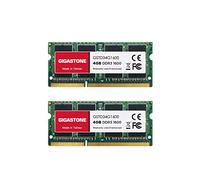 【DDR3 RAM Solo Notebook】GIGASTONE 8GB Kit(2x4GB) DDR3/DDR3L 1600MHz (1333MHz) PC3-12800 (PC3-10600) CL11 1.35V/1.5V 2Rx8 SODIMM 204pin Memoria notebook-Unbuffered Non-ECC, alte prestazioni