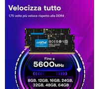 Crucial CT16G56C46S5 memoria 16 GB 1 x 16 GB DDR5 5600 MHz Data Integrity Check (verifica integrità dati)