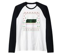 DDR5 RAM Computer Memory Gamer Natale Brutto Maglione Natale Maglia con Maniche Raglan