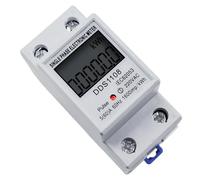 DDS1108 60A guida Din monofase a due fili display digitale LCD consumo energetico contatore elettrico di energia kWh AC 230 V 50 Hz