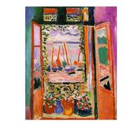 DDSEW GREWT Henri Matisse Poster Henri Matisse Finestra Aperta Tela Pittura Vintage Wall Art Henri Matisse Stampe Per Home Decor Immagine 50x70cm Senza Cornice