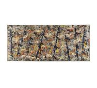 DDSEW GREWT Jackson Pollock Poster Pali blu Numero 11 Tela di canapa Pittura Vintage Wall Art Stampe astratte per soggiorno Decor Picture 50x110cm No Frame