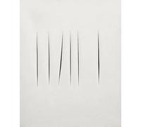 DDSEW GREWT Lucio Fontana Poster Concetto spaziale, Attese, 1967 Lucio Fontana Stampe Artistiche Murali Pittura Su Tela Moderna Per Home Decor Immagini 50x70cm Senza Cornice