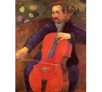 DDSEW GREWT Paul Gauguin Arte della parete Il violoncellista Poster Ritratto di Upaupa Scheklud Quadro su tela Paul Gauguin Stampe per la decorazione della camera Immagini 50x70cm Senza cornice