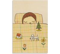 DDSEW GREWT Poster di Yoshitomo Nara《Ragazza addormentata》Stampe artistiche su tela di Yoshitomo Nara, quadri astratti per la decorazione della casa, 40x60 cm, senza cornice