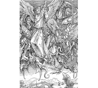 DDSEW GREWT Poster vintage Albrecht Dürer Arcangelo Michele uccide il diavolo Stampe su tela Dipinto Albrecht Dürer Arte murale Quadro di arredamento casa 50x70cm Senza cornice