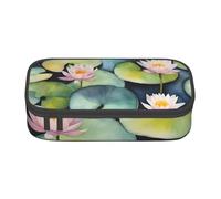 DDSFvbv Astuccio per matite con giglio nero, per studenti e ufficio, borsa per riporre oggetti, borsa per trucchi, grande borsa per cancelleria, Nero , Taglia unica, Organizer per borse