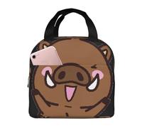 DDSFvbv Borsa termica per il pranzo con cinghiale che salta, riutilizzabile, portatile, perfetta per lavoro, picnic, spiaggia, barbecue