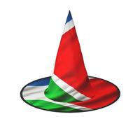DDSFvbv Cappello da strega con bandiera della Costa Rica 1, cappello da strega, accessorio per cosplay, travestimento, decorazioni per le vacanze, taglia unica