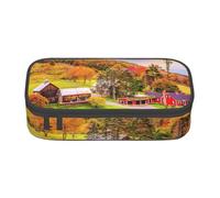 DDSFvbv Country Farm - Astuccio per studenti e ufficio, borsa per riporre oggetti, borsa per trucchi, grande borsa per cancelleria, Nero , Taglia unica, Organizer per borse