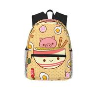 DDSFvbv Delizioso zaino unisex Sweet Ramen, borsa casual per laptop, borsa resistente per lavoro, viaggi, grande capacità e ottimo regalo, Nero , Taglia unica