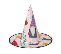 DDSFvbv Simpatico gnomo 1 cappello da festa di Halloween, cappello da strega, accessorio per cosplay, travestimento, decorazioni per le vacanze, taglia unica