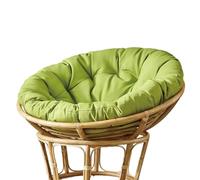 DDSQGTY Cojín para Silla Papasan - Sin Silla - Cojín Redondo Grueso y Mullido, Cómodo para Columpio Colgante, para Exteriores e Interiores, Jardín o Patio(Green,70 * 70cm)