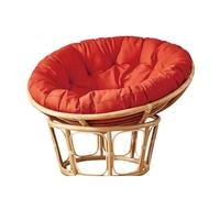 DDSQGTY Cojín para Silla Papasan - Sin Silla - Cojín Redondo Grueso y Mullido, Cómodo para Columpio Colgante, para Exteriores e Interiores, Jardín o Patio(Red,50 * 50cm)
