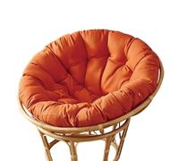 DDSQGTY Cojín para Silla Papasan - Sin Silla - Cojín Redondo Grueso y Mullido, Cómodo para Columpio Colgante, para Exteriores e Interiores, Jardín o Patio(Orange,80 * 80cm)