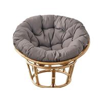 DDSQGTY Cojín para Silla Papasan - Sin Silla - Cojín Redondo Grueso y Mullido, Cómodo para Columpio Colgante, para Exteriores e Interiores, Jardín o Patio(Dark Gray,170 * 170cm)