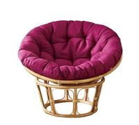 DDSQGTY Cojín para Silla Papasan - Sin Silla - Cojín Redondo Grueso y Mullido, Cómodo para Columpio Colgante, para Exteriores e Interiores, Jardín o Patio(Purple,170 * 170cm)