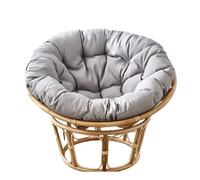 DDSQGTY Cojín para Silla Papasan - Sin Silla - Cojín Redondo Grueso y Mullido, Cómodo para Columpio Colgante, para Exteriores e Interiores, Jardín o Patio(Grey,180 * 180cm)