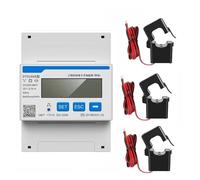 DDSU666 DTSU666 80A Single Three Phase MODBUS RS485 Bi-directional Smart Energy Power KWH Electric Solar Meter Wattmeter(DTSU666-CT 100-5A)