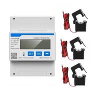 DDSU666 DTSU666 80A Single Three Phase MODBUS RS485 Bi-directional Smart Energy Power KWH Electric Solar Meter Wattmeter(DTSU666-CT 300-5A)