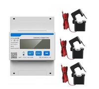 DDSU666 DTSU666 80A Single Three Phase MODBUS RS485 Bi-directional Smart Energy Power KWH Electric Solar Meter Wattmeter(DTSU666-CT 250-5A)