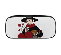 DDTKLSNV Astuccio in pelle impermeabile carino portapenne da viaggio per cosmetici borsa organizer portapenne per uomini e donne, un gomitolo di lana rossa