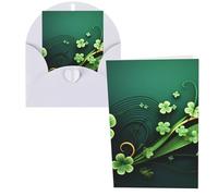 DDTKLSNV Biglietto di ringraziamento con buste, 10,2 x 15,2 cm, per San Patrizio, per tutte le occasioni, per Natale, vacanze, compleanno, laurea, anniversari