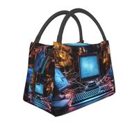 DDTKLSNV Borsa termica per il pranzo, per computer e Internet, a prova di perdite, per donne e uomini, riutilizzabile, per lavoro, picnic, viaggi