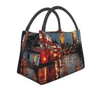 DDTKLSNV City Of London, borsa termica per il pranzo, a prova di perdite, per donne e uomini, riutilizzabile, per lavoro, picnic, viaggi